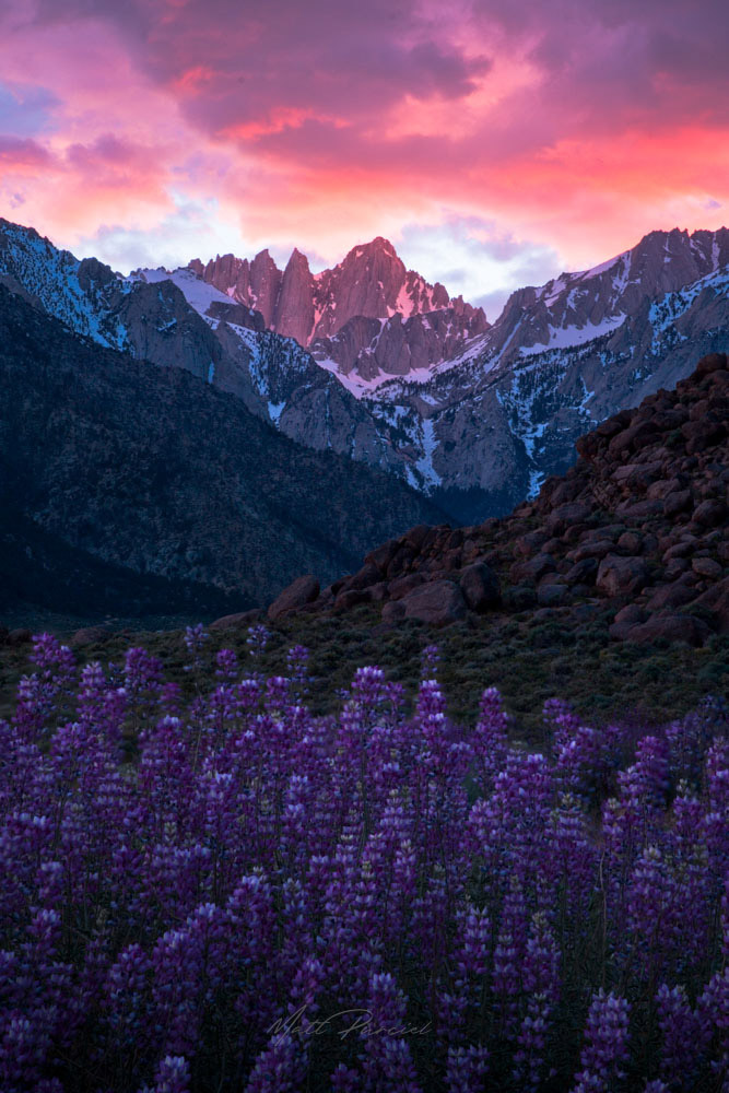 Mt Whitney Sunrise Alabama Hills